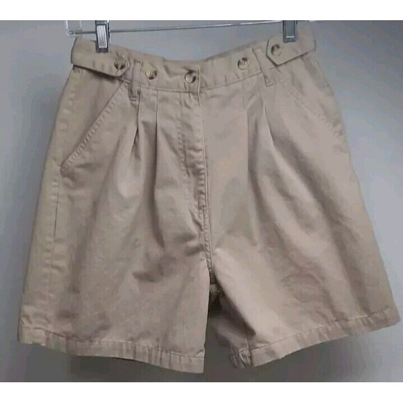 Newport News Pants - Newport News Women Size 8 27" EasyStyle Khaki Shorts 5.5" Inseam Vintage 90s